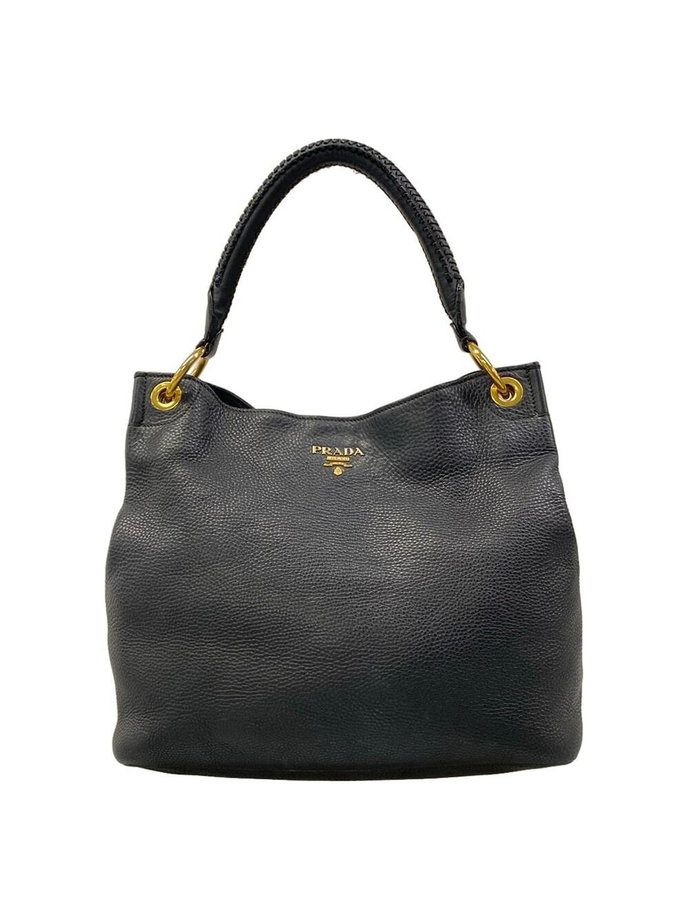 Prada Vitello Daino Black Leather #373518P96B